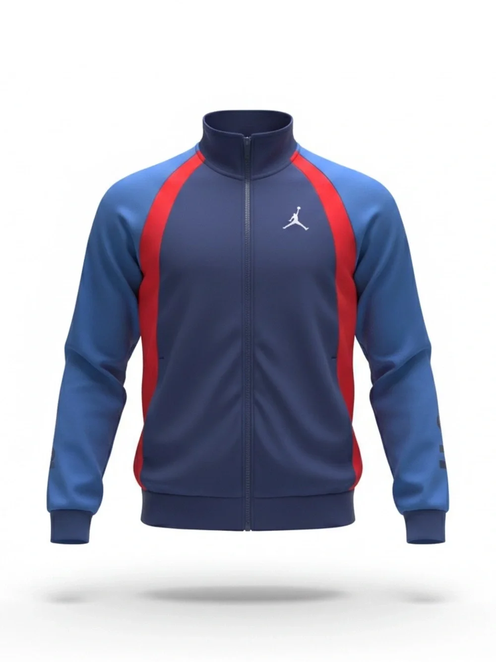 Jordan Men's Navy and Red Bomber Track Jacket